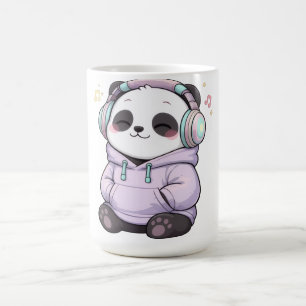 Süße Panda-Tasse Kawaii-Kopfhörer-Kaffeetasse Kaffeetasse