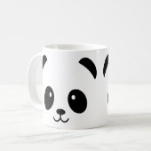 Süße Panda-Tasse oder Reisebecher Kaffeetasse (Vorderseite Links)