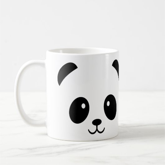 Süße Panda-Tasse oder Reisebecher Kaffeetasse (Links)