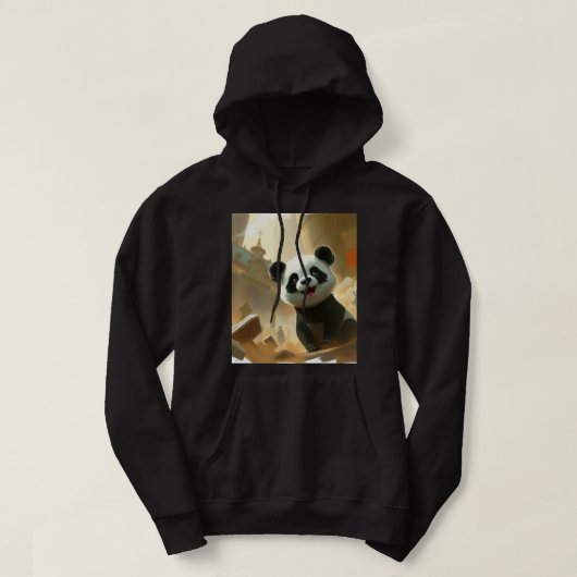 Süße Panda Vibes Hoodie (Design vorne)