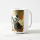 Süße Panda Vibes Kaffeetasse (VorderseiteRechts)