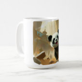 Süße Panda Vibes Kaffeetasse (Vorderseite Links)