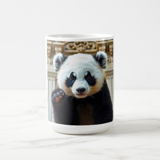 Süße Panda-Vibes Kaffeetasse (Mittel)