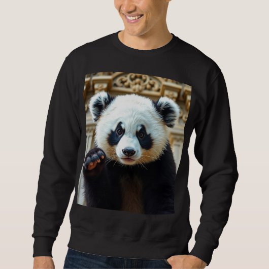 Süße Panda Vibes Sweatshirt (Vorderseite)