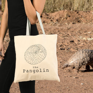 Süße Pangolin-Tierkunst Tragetasche