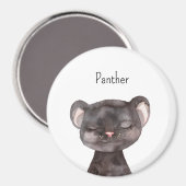 Süße Panther Tiere Magnet (Vorderseite/Rückseite)