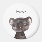 Süße Panther Tiere Magnet (Vorne)