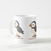 Süße Papageientaucher-Tasse Kaffeetasse (Vorderseite Links)