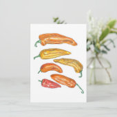Süße Paprika Einladung (Stehend Vorderseite)