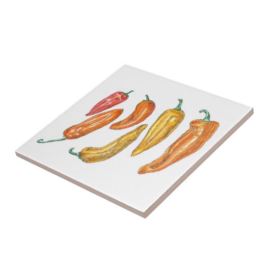 Süße Paprikaschoten Fliese (Seite)