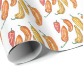 Süße Paprikaschoten Geschenkpapier (Rolleneckpunkt)