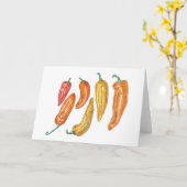 Süße Paprikaschoten Karte (Gelbe Blume)