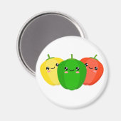 Süße Paprikaschoten Magnet (Vorderseite/Rückseite)