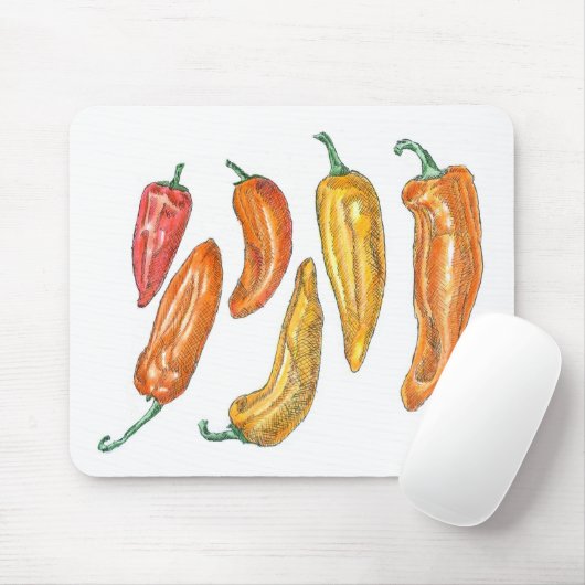 Süße Paprikaschoten Mousepad (Mit Mouse)