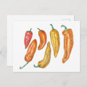 Süße Paprikaschoten Postkarte (Vorne/Hinten)