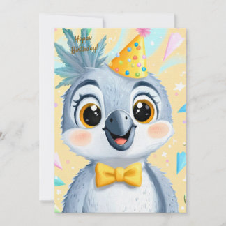 Süße Party-Tier-Geburtstagseinladung Papagei Einladung