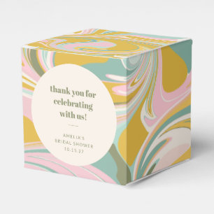 Süße Pastell-Abstrakte Benutzerdefinierte Bridal S Geschenkschachtel