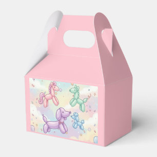 Süße Pastell-Ballon-Tier-Geburtstagsfeiererin Geschenkschachtel