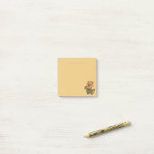 Süße Pastell-Barista-Capybara-Post-it-Notes Post-it Klebezettel (Auf Schreibtisch)