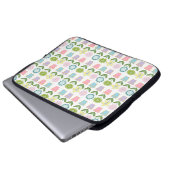 Süße Pastell-Blumentopf-Muster Laptopschutzhülle (Vorne Knopf)