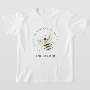 Süße Pastell-Bruder-Biene-Neutrale Babyparty T-Shirt