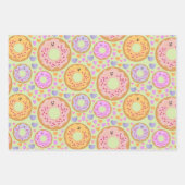 Süße Pastell-Donuts & Herzen Geschenkpapier Set (Vorderseite 2)