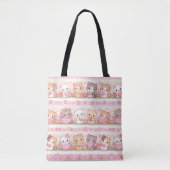Süße Pastell-Kätzchen-Muster-Tasche  Tasche (Vorderseite)