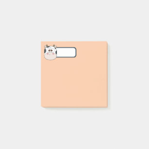 Süße Pastell-Kuh-Post-it-Notes mit personalisierte Post-it Klebezettel