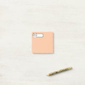Süße Pastell-Kuh-Post-it-Notes mit personalisierte Post-it Klebezettel (Auf Schreibtisch)