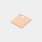 Süße Pastell-Kuh-Post-it-Notes mit personalisierte Post-it Klebezettel (angewinkelt)