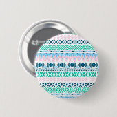 Süße Pastell-Kunstmuster Button (Vorne & Hinten)