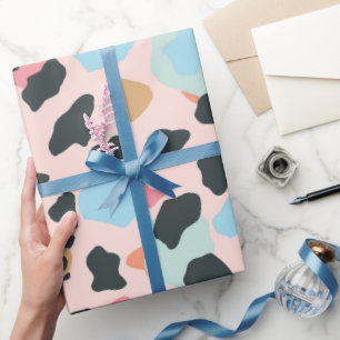 Süße Pastell-Leopardenflecken Geschenkpapier