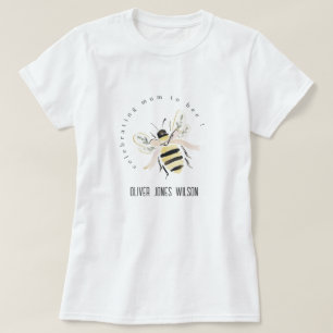 Süße Pastell-Mama wird zur Biene Neutrale Babypart T-Shirt