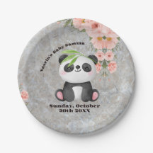 Süße Pastell-Pandan- und rosa Blumen-Blumendesign