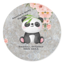 Süße Pastell-Pandan- und rosa Blumen-Blumendesign