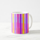 Süße Pastell-Regenbogenstreifen Kaffeetasse (VorderseiteRechts)