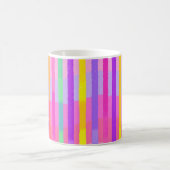 Süße Pastell-Regenbogenstreifen Kaffeetasse (Mittel)
