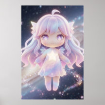 Süße Pastell-Stern-Fee-Kunstposter