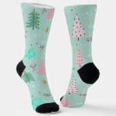 Süße Pastell-Weihnachts-Socken Socken (Gewinkelt)