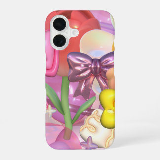 Süße Pastellfarben Blasen Stickers iPhone 16 Hülle