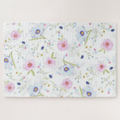 Süße Pastellfarben Blumen-Puzzles Puzzle (Horizontal)