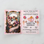 Süße Pastellfarben Einladung (Innenseite)