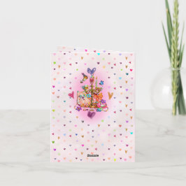 Süße Pastellfarben Feiertagskarte