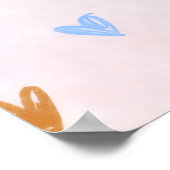 Süße Pastellfarben Poster (Ecke)