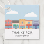 Süße Pastellgebäude Moderne Hängetag Geschenkanhänger (Vorderseite)