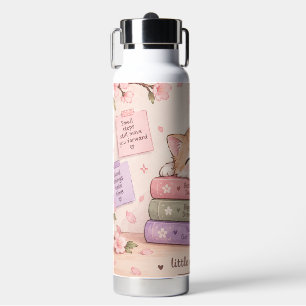Süße Pastellrosa-Ästhetik-Tumbler-Design Trinkflasche