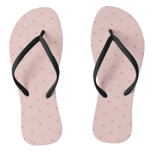 Süße Pastellrosa Herzen Badesandalen