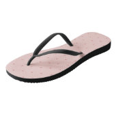 Süße Pastellrosa Herzen Badesandalen (Schrägansicht)