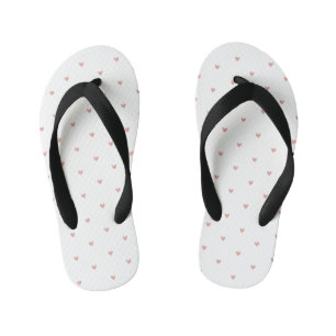 Süße Pastellrosa Herzen Kinderbadesandalen