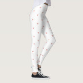 Süße Pastellrosa Herzen Leggings (Rechts)